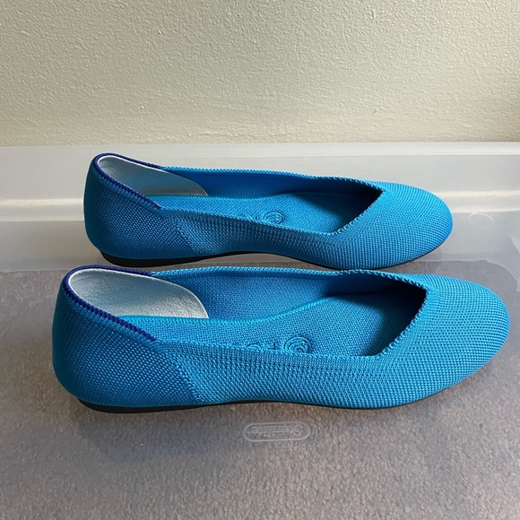Peacock Rothy’s flats size 7.5 - Picture 6 of 7